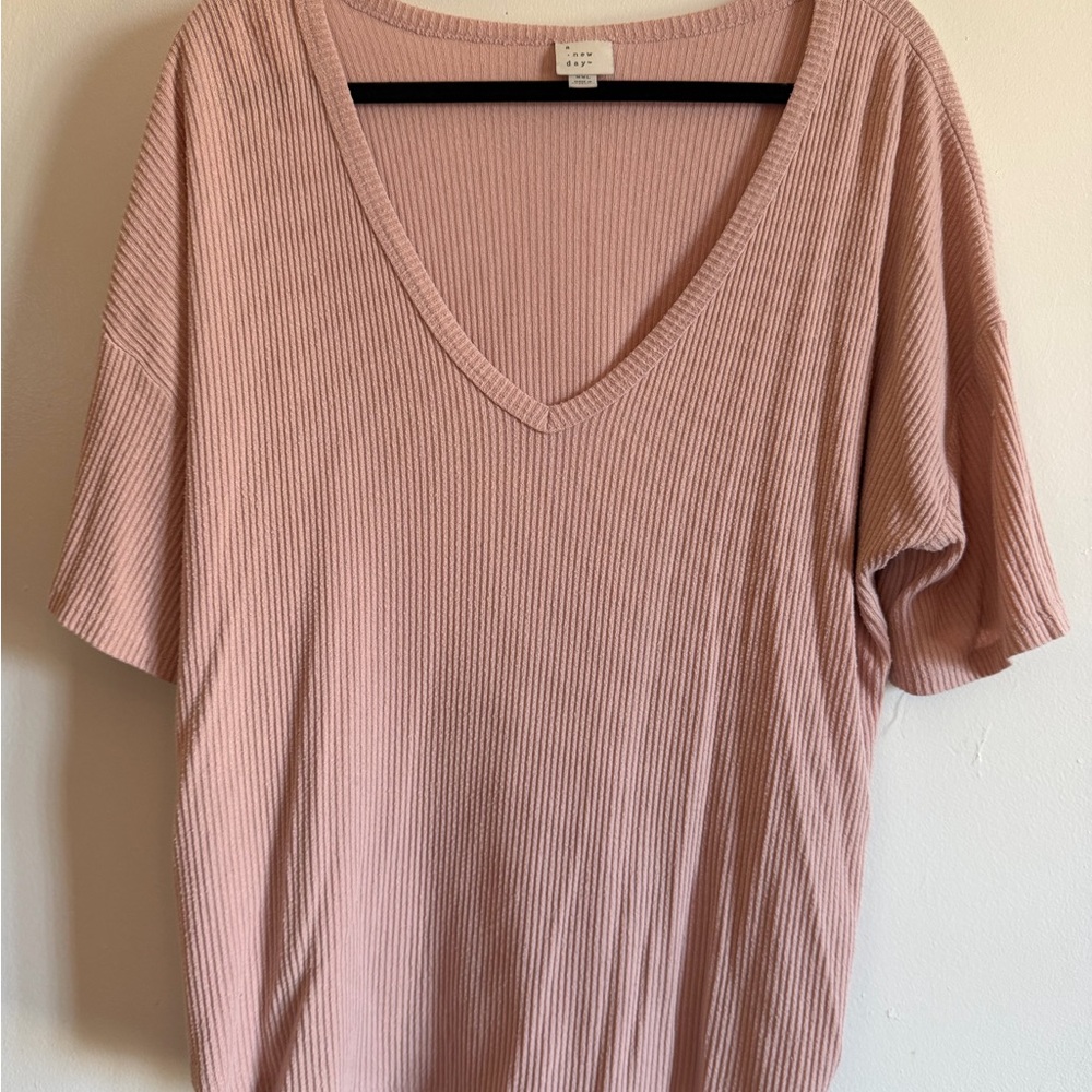 a new day Women's Blush V-Neck Tee